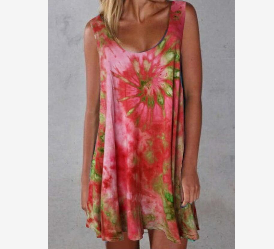 Jupe tendance européenne et américaine pour femme, robe tie-dye d'été, nouveau style