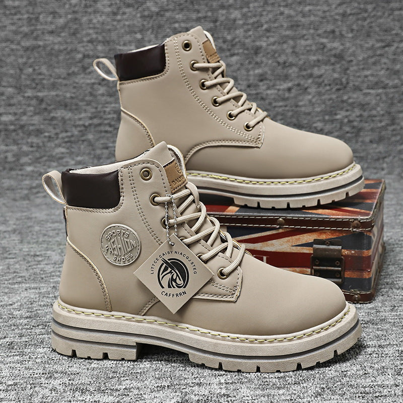 British Dr. Martens-style ankle boots, waterproof and trendy, with a non-slip sole