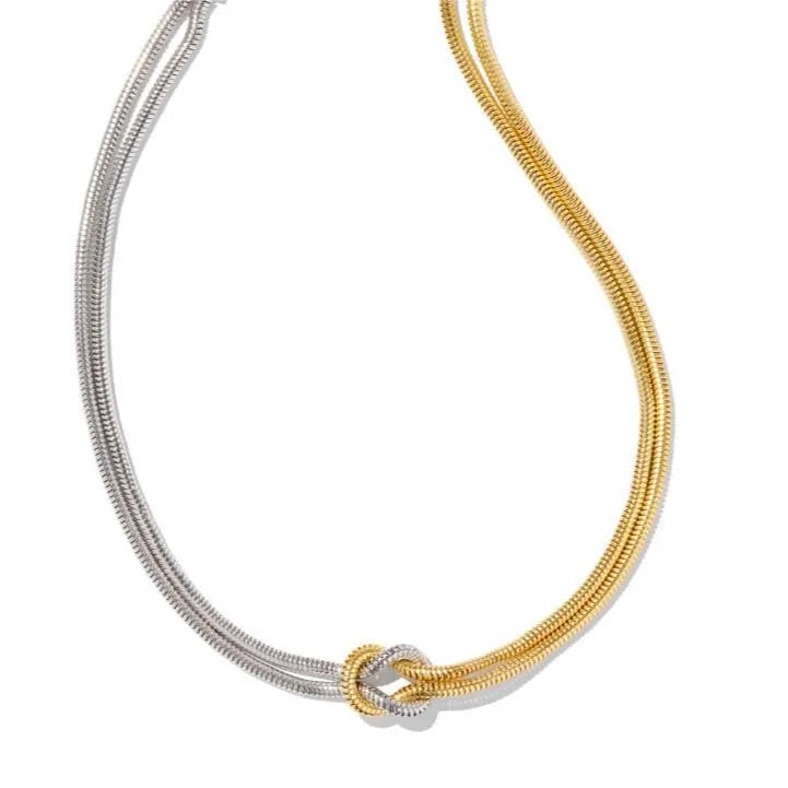 14.46 USD - Titanium Steel Knotted Necklace