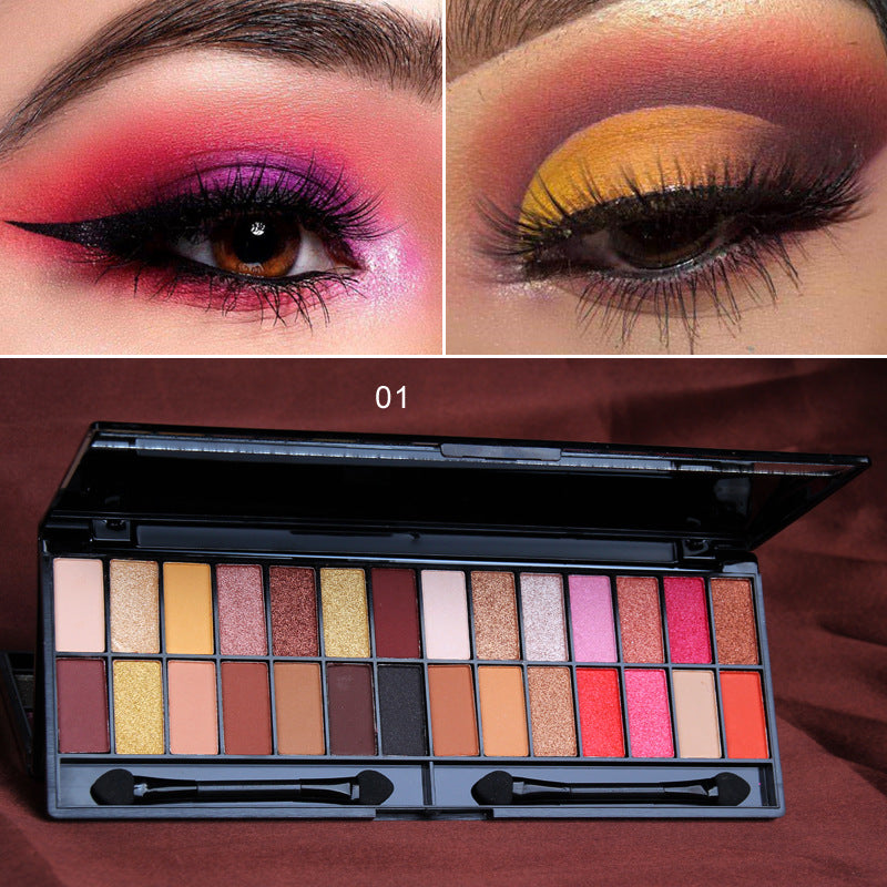 Paleta de 28 sombras de ojos CmaaDU, maquillaje para principiantes, mate y nacarado