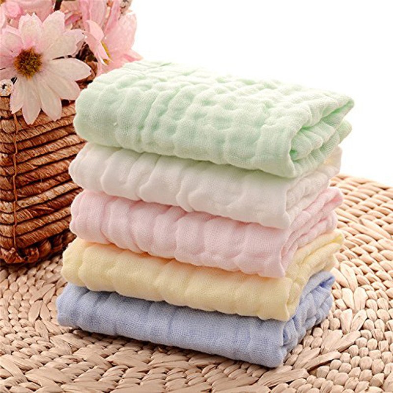 12.79 USD Serviette de bain bébé 100 % coton gaze, unie, ultra douce et très absorbante, idéale pour les nouveau-nés.
