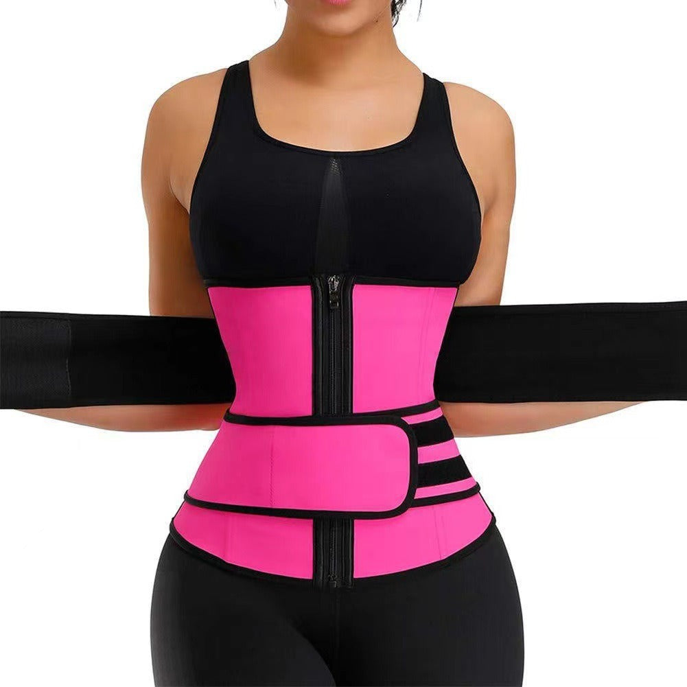 17,46 USD Ceinture amincissante zippée pour femme, idéale pour la beauté et le sport.