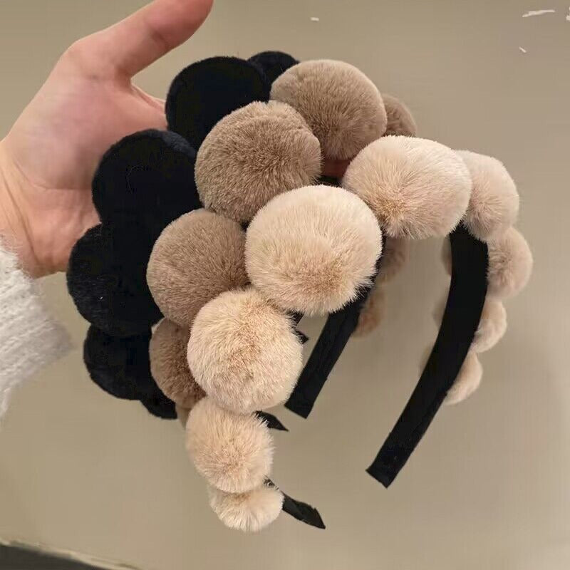 15,12 USD - serre-tête rétro en peluche pour femmes, bandeau de compression, accessoires