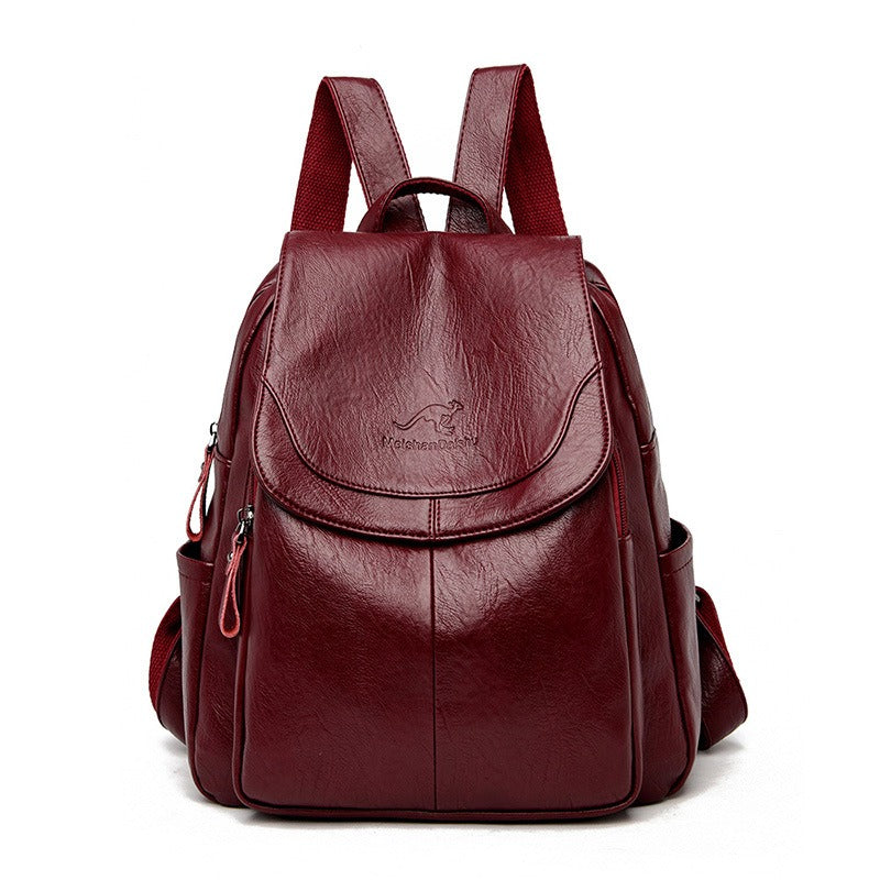 $23.29 - Fashionable backpack for women, ideal for travel and students.