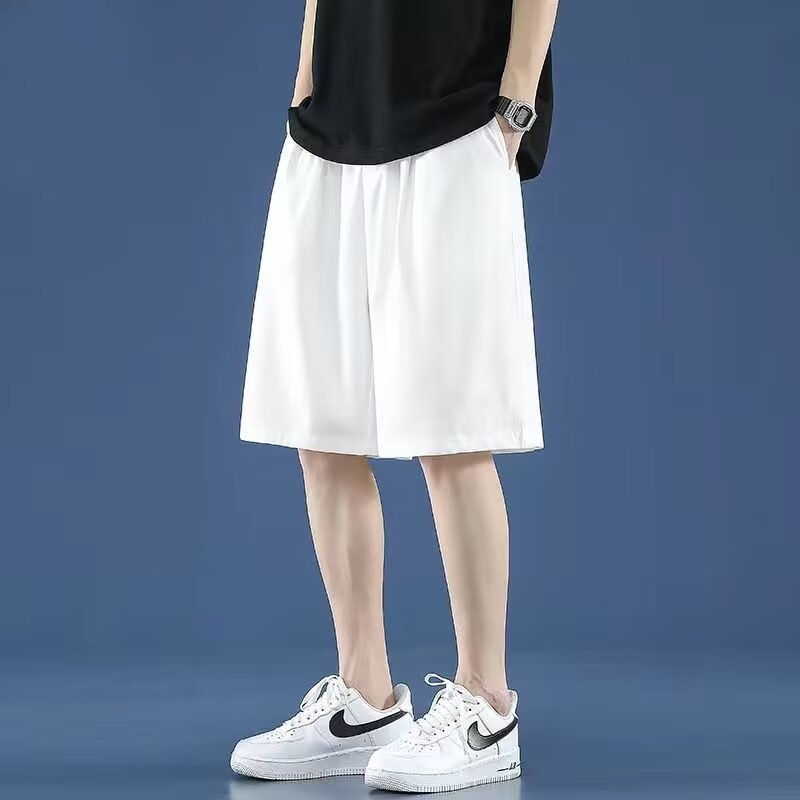 Breathable thin basketball sports five quarter pants for summer
