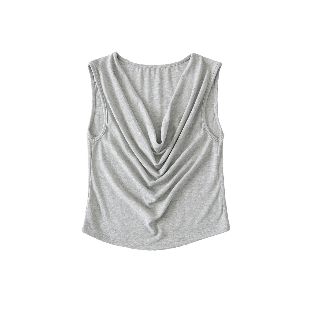 14.55 USD gilet à col tournant