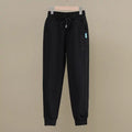 Pantalón de invierno de vellón grueso y holgado para mujer, cintura elástica adelgazante y dobladillo ajustado, estilo bombacho.