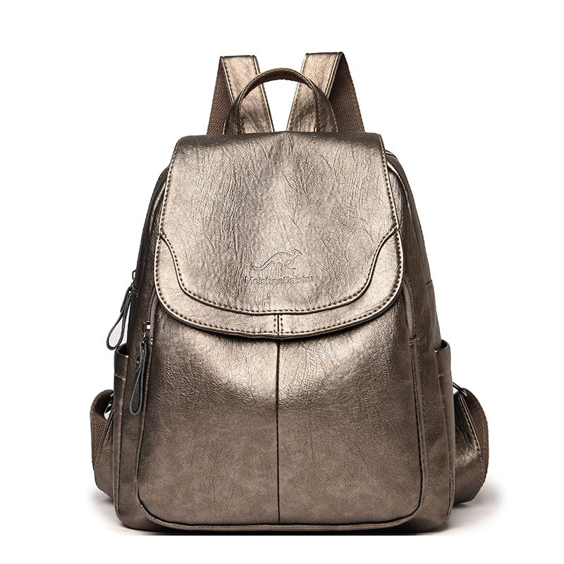 $23.29 - Fashionable backpack for women, ideal for travel and students.
