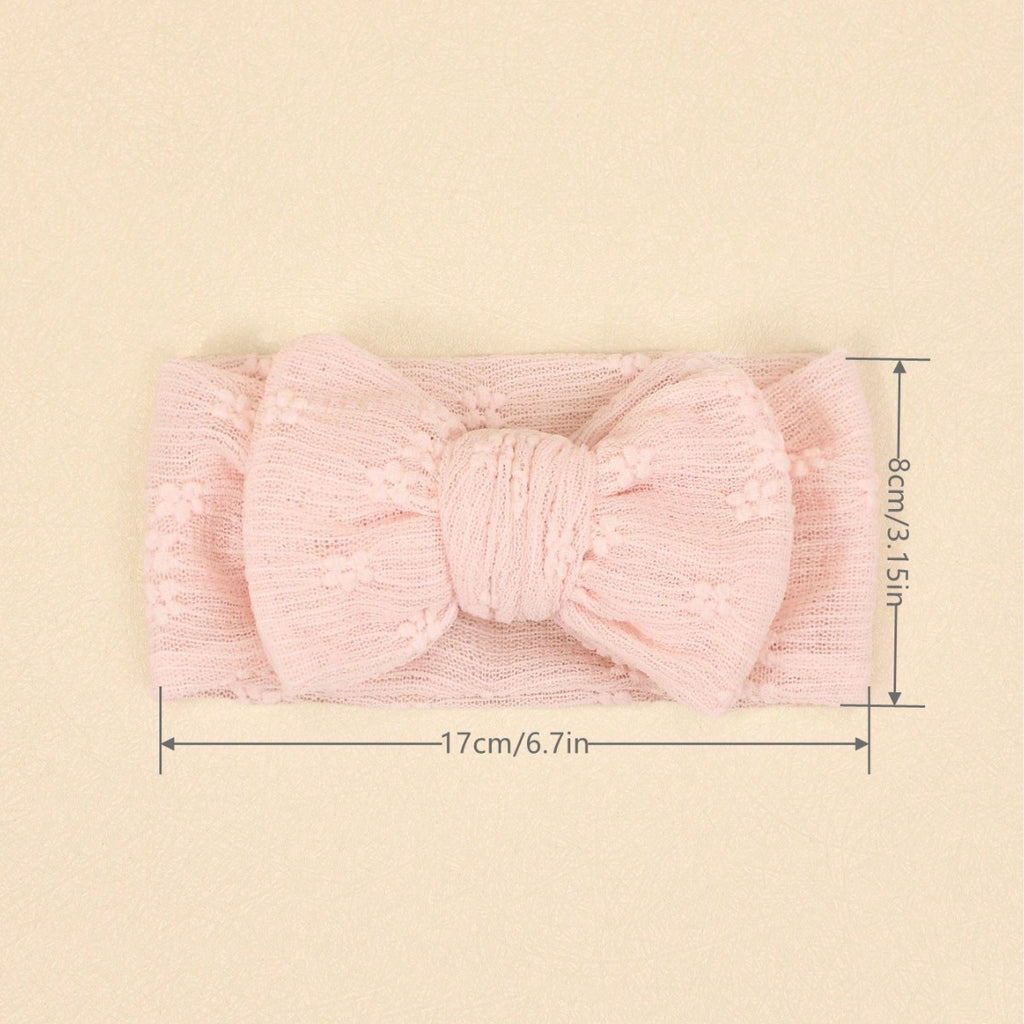 11.64 USD Accessoires pour cheveux d'enfants, bandeau à nœud double couche en dentelle et maille pour bébé