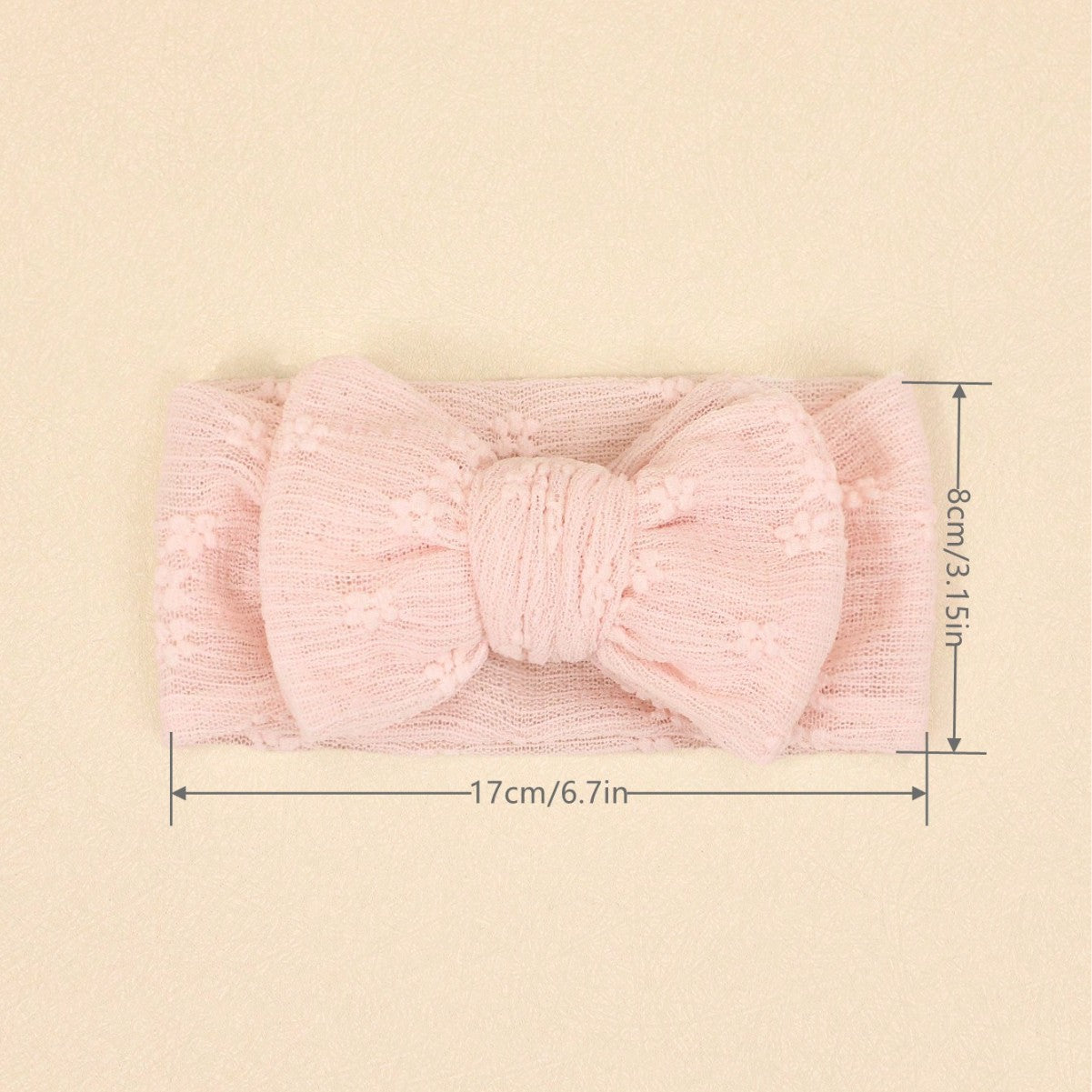 11.64 USD Accessoires pour cheveux d'enfants, bandeau à nœud double couche en dentelle et maille pour bébé