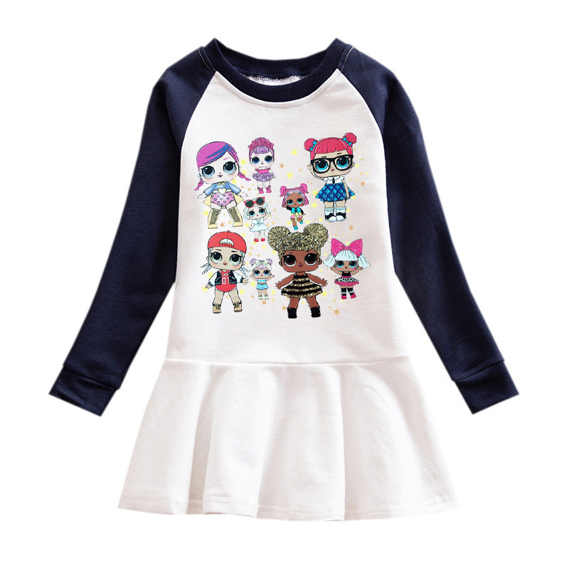 Robe à capuche pour fille avec motif de poupée surprise