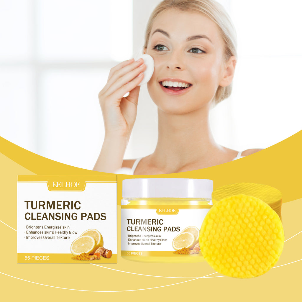 $18.64 - EELHOE Ginger Lemon Make-up Remover Pads, Gentle Facial Makeup Remover, Non-tightening Skin Care