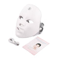 Masque facial de beauté à LED rechargeable par USB, test tactile manuel, couleurs photoniques, pour le rajeunissement de la peau