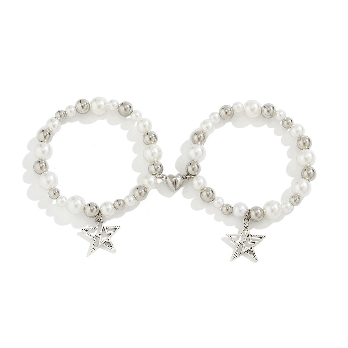 $8.14/9.30 USD - Simple and Versatile Magnetic Heart Tassel Star Pendant Bracelet