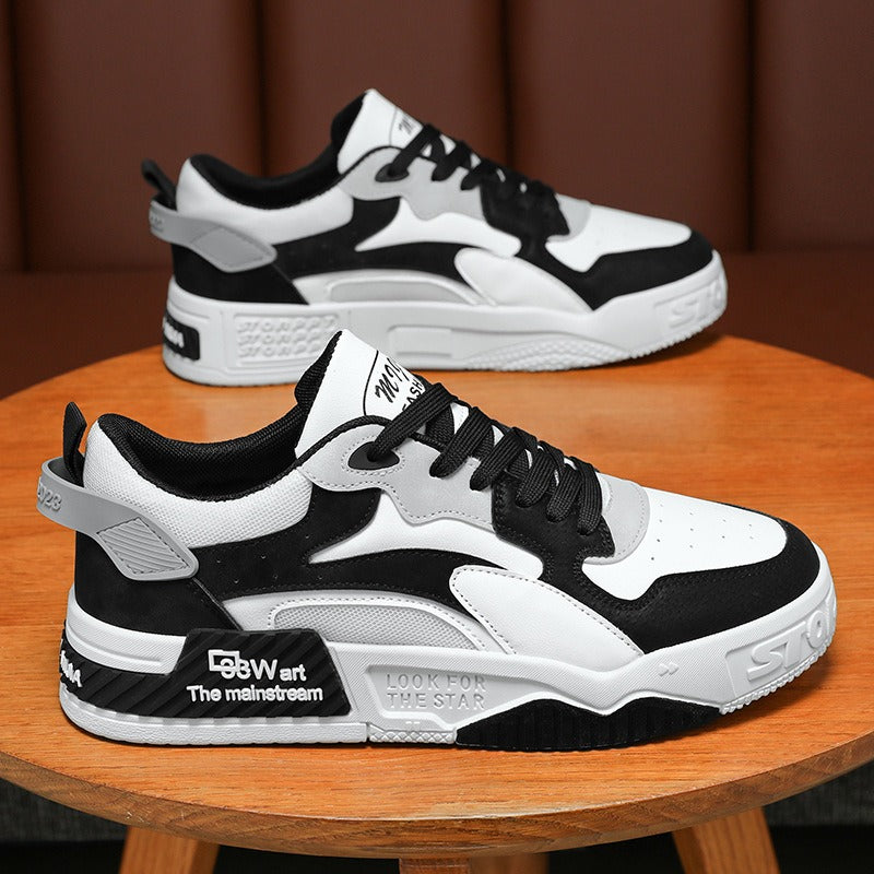 22.78/29.10 USD Chaussures de sport tendance et polyvalentes pour hommes, à semelles épaisses, chaussures de skate décontractées, style « dad shoes ».