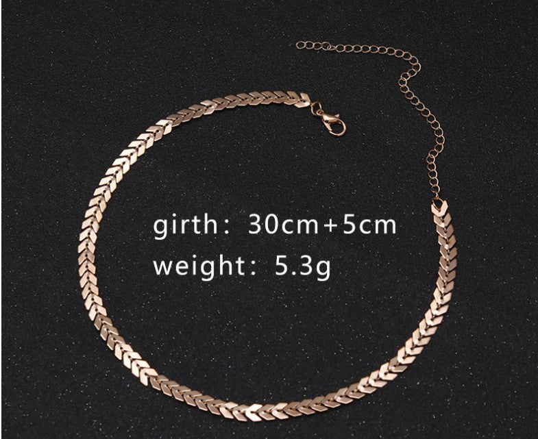 Collier ras du cou à sequins et chaîne en forme de feuilles, bijou bohème tendance pour femme, collier tendance, bijou de soirée