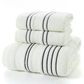 26,78 USD - Ensemble de 3 serviettes en coton gris pour homme : 2 gants de toilette pour le visage, 1 serviette de bain et 1 serviette de douche pour le camping.