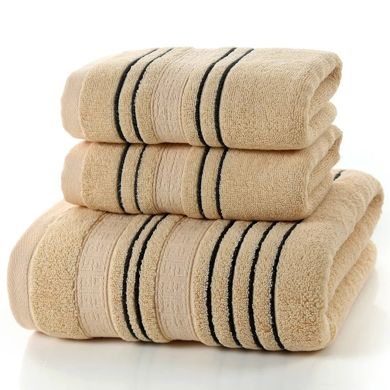 26,78 USD - Ensemble de 3 serviettes en coton gris pour homme : 2 gants de toilette pour le visage, 1 serviette de bain et 1 serviette de douche pour le camping.