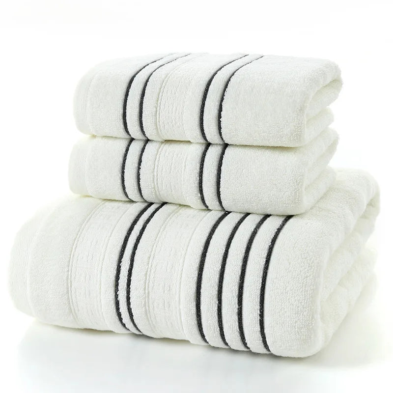 26,78 USD - Ensemble de 3 serviettes en coton gris pour homme : 2 gants de toilette pour le visage, 1 serviette de bain et 1 serviette de douche pour le camping.