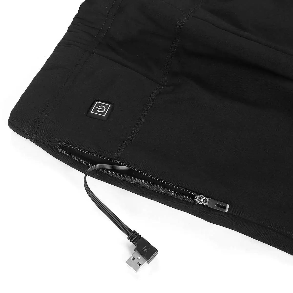 Pantalon chauffant d'hiver pour femme et homme, idéal pour la randonnée, le ski et les activités de plein air. Ce pantalon mince, rechargeable par USB, est également très pratique.